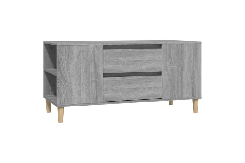 beBasic Tv-bänk grå sonoma 102x44,5x50 cm konstruerat trä - Grey - TV bänk & mediabänk