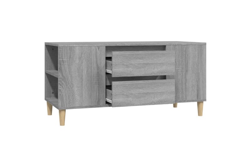 beBasic Tv-bänk grå sonoma 102x44,5x50 cm konstruerat trä - Grey - Möbler - Tv möbel & mediamöbel - TV bänk & mediabänk