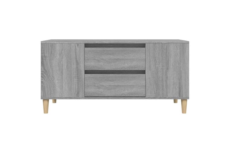 beBasic Tv-bänk grå sonoma 102x44,5x50 cm konstruerat trä - Grey - Möbler - Tv möbel & mediamöbel - TV bänk & mediabänk