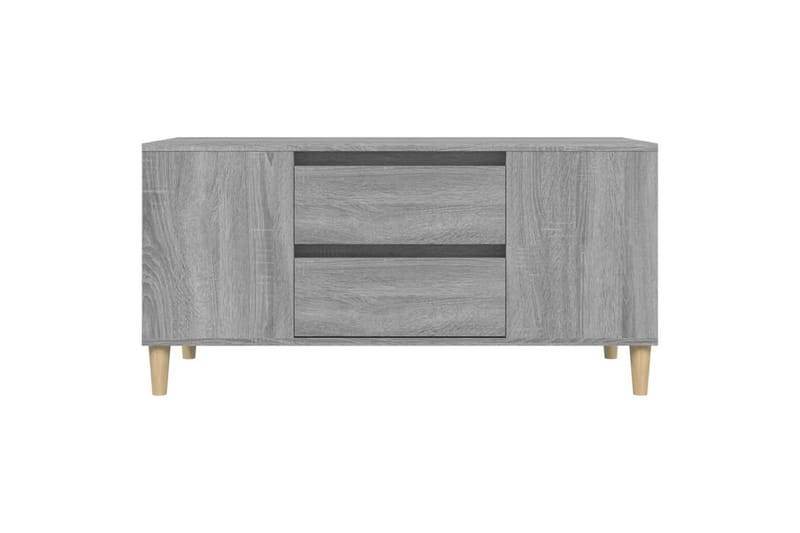 beBasic Tv-bänk grå sonoma 102x44,5x50 cm konstruerat trä - Grey - TV bänk & mediabänk