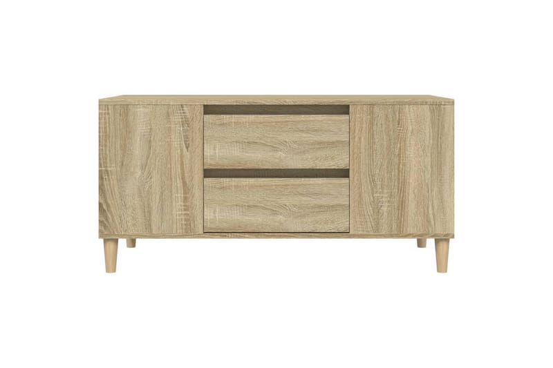 beBasic Tv-bänk sonoma-ek 102x44,5x50 cm konstruerat trä - Brown - Möbler - Tv möbel & mediamöbel - TV bänk & mediabänk