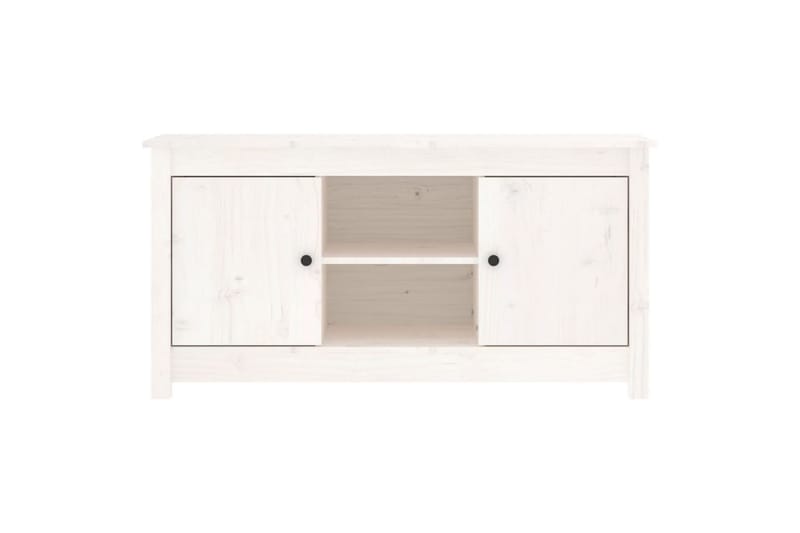 beBasic Tv-bänk vit 103x36,5x52 cm massiv furu - White - Möbler - Tv möbel & mediamöbel - TV bänk & mediabänk