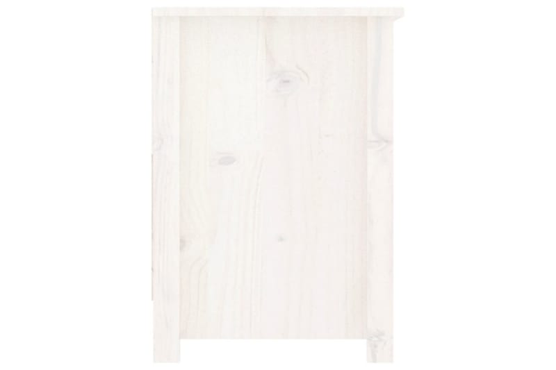 beBasic Tv-bänk vit 103x36,5x52 cm massiv furu - White - Möbler - Tv möbel & mediamöbel - TV bänk & mediabänk