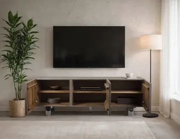 Belela TV-bänk 160 cm - rökgrå och krom - Möbler - Tv möbel & mediamöbel - TV bänk & mediabänk