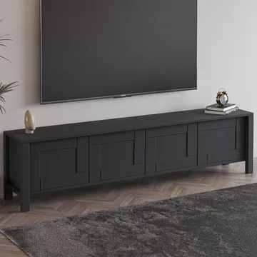 Belor TV-bänk 160x45x35 cm - Antracit - Möbler - Tv möbel & mediamöbel - TV bänk & mediabänk