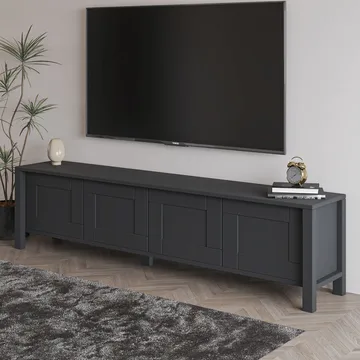 Belor TV-bänk 160x45x35 cm - Antracit - Möbler - Tv möbel & mediamöbel - TV bänk & mediabänk