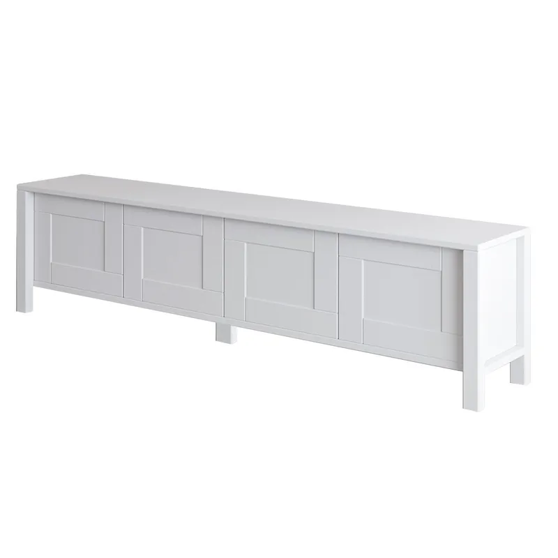 Belor TV-bänk 160x45x35 cm - Vit - Möbler - Tv möbel & mediamöbel - TV bänk & mediabänk