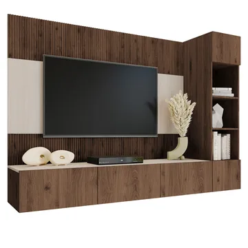 Bernice Tv-skåp 220 cm - brun - Möbler - Tv möbel & mediamöbel - TV-möbelset