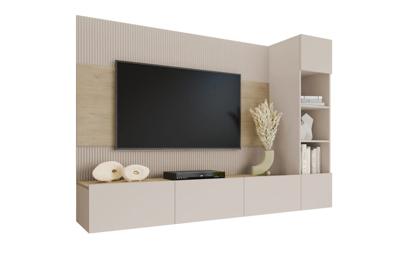 Bernice Tv-skåp 220x38 cm - Beige - Möbler - Tv möbel & mediamöbel - TV skåp