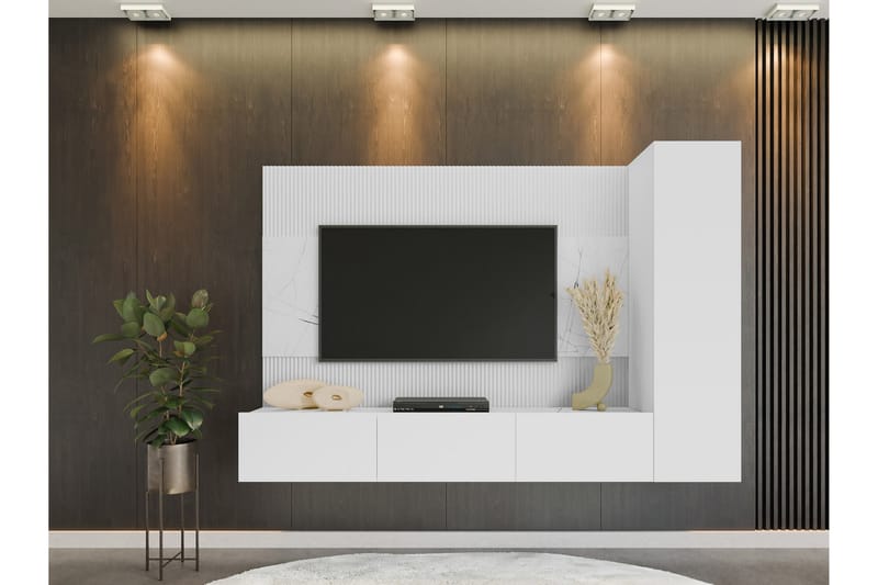 Bernice Tv-skåp 220x38 cm - Beige - Möbler - Tv möbel & mediamöbel - TV skåp