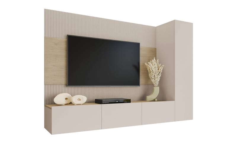 Bernice Tv-skåp 220x38 cm - Beige - Möbler - Tv möbel & mediamöbel - TV skåp