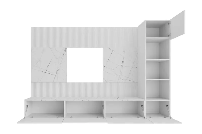 Bernice Tv-skåp 220x38 cm - Beige - Möbler - Tv möbel & mediamöbel - TV-möbelset