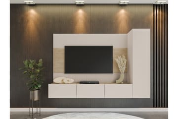 Bernice Tv-skåp 220x38 cm - Beige - Möbler - Tv möbel & mediamöbel - TV-möbelset