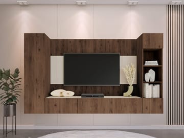 Bernice Tv-skåp 260 cm - brun - Möbler - Tv möbel & mediamöbel - TV-möbelset