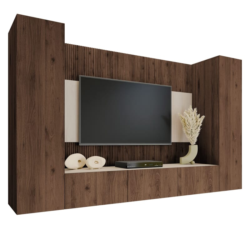 Bernice Tv-skåp 260 cm, brun