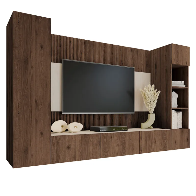 Bernice Tv-skåp 260 cm, brun