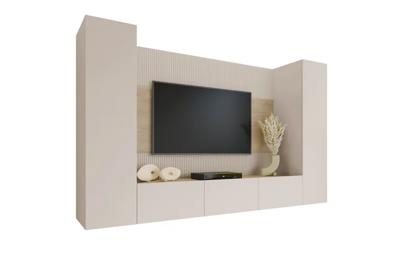 Bernice Tv-skåp 260x38 cm - Beige - Möbler - Tv möbel & mediamöbel - TV-möbelset