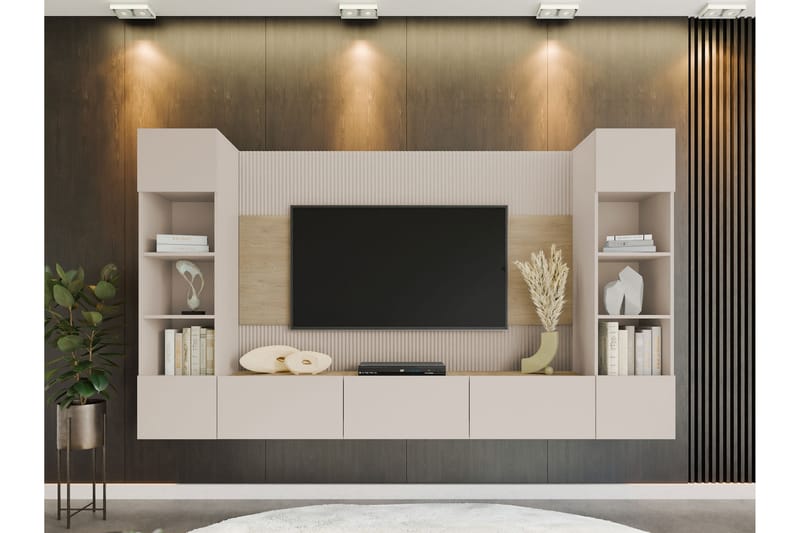 Bernice Tv-skåp 260x38 cm - Beige - Möbler - Tv möbel & mediamöbel - TV skåp