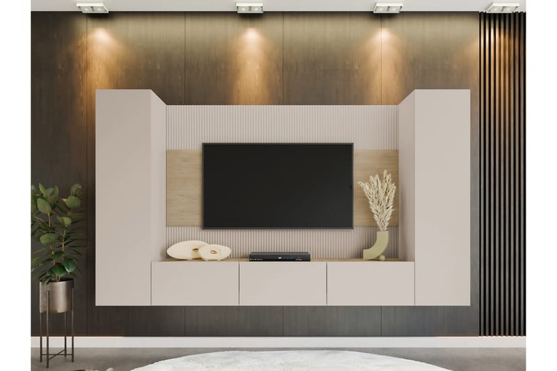 Bernice Tv-skåp 260x38 cm - Beige - Möbler - Tv möbel & mediamöbel - TV skåp