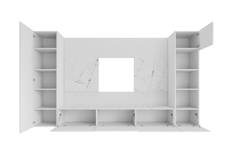 Bernice Tv-skåp 260x38 cm - Svart - Möbler - Tv möbel & mediamöbel - TV-möbelset