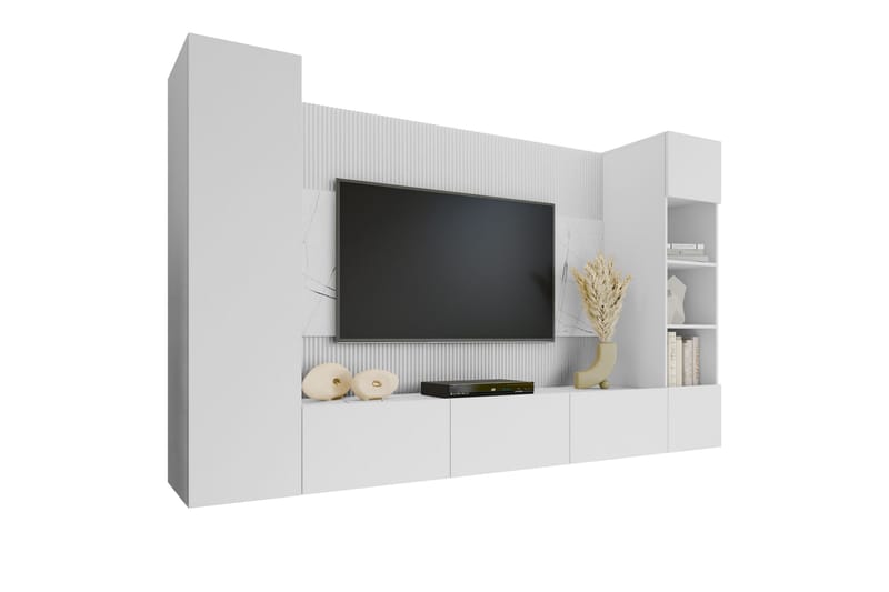 Bernice Tv-skåp 260x38 cm - Vit - Möbler - Tv möbel & mediamöbel - TV skåp