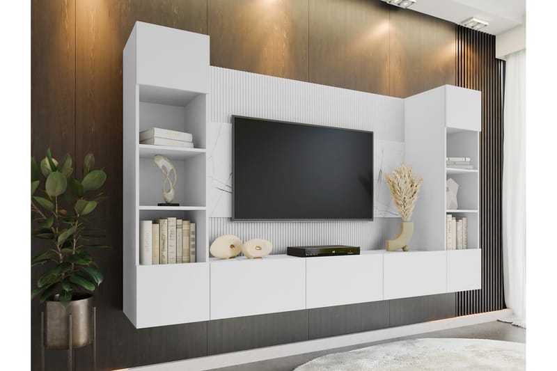 Bernice Tv-skåp 38x150 cm - Vit - Möbler - Tv möbel & mediamöbel - TV-möbelset