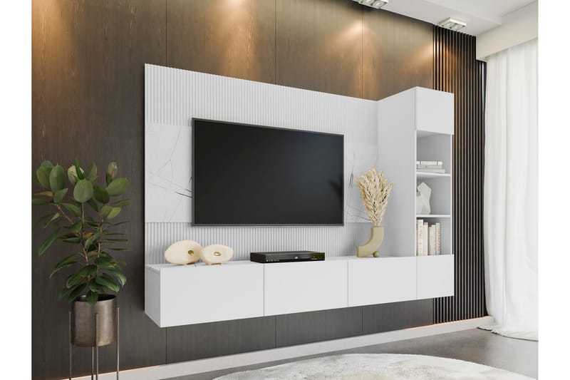 Bernice Tv-skåp 38x150 cm - Vit - Möbler - Tv möbel & mediamöbel - TV-möbelset