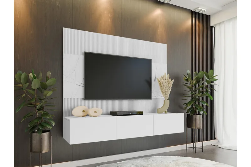 Bernice Tv-skåp 38x150 cm - Vit - Möbler - Tv möbel & mediamöbel - TV-möbelset