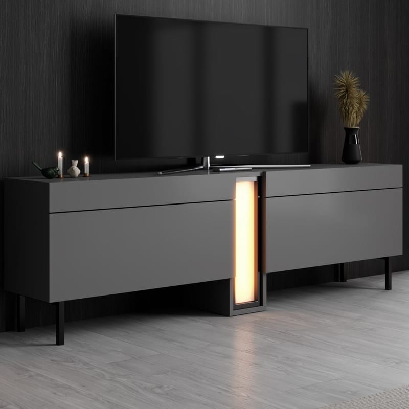 Berriaren TV-bänk 180 cm - Antracit - Möbler - Tv möbel & mediamöbel - Mediastativ & väggfäste