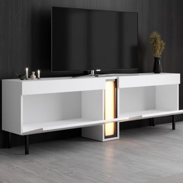 Berriaren Tv Bänk 180 cm med Förvaring i Målat Trä - Vit - Möbler - Tv möbel & mediamöbel - TV bänk & mediabänk