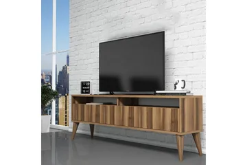 Bexheti Golvstående TV Bänk 150 cm med Förvaring i Valnöt - Brun - Möbler - Tv möbel & mediamöbel - TV bänk & mediabänk