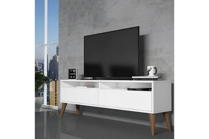Bexheti Tv-bänk 150 cm - Vit - Möbler - Tv möbel & mediamöbel - TV bänk & mediabänk