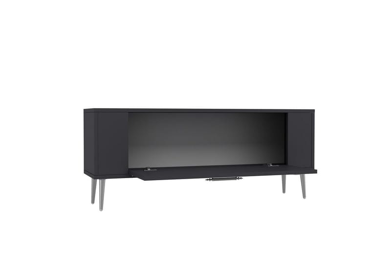 Beyra Tv-bänk 120 cm - Antracit/Silver - Möbler - Tv möbel & mediamöbel - TV bänk & mediabänk