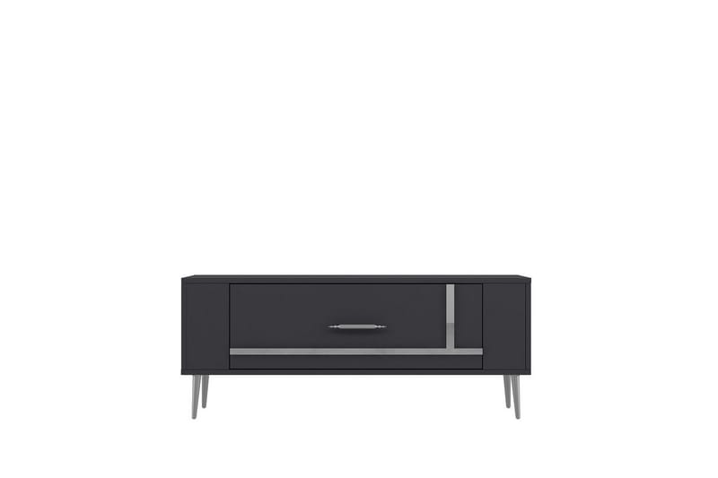 Beyra Tv-bänk 120 cm - Antracit/Silver - Möbler - Tv möbel & mediamöbel - TV bänk & mediabänk