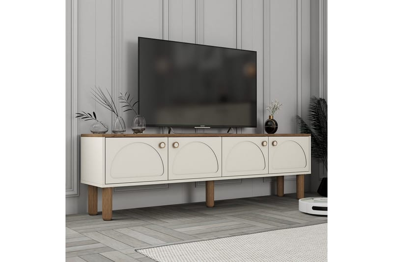 Bohem Tv-bänk 180 cm - Cremevit/Multifärgad - Möbler - Tv möbel & mediamöbel - TV bänk & mediabänk