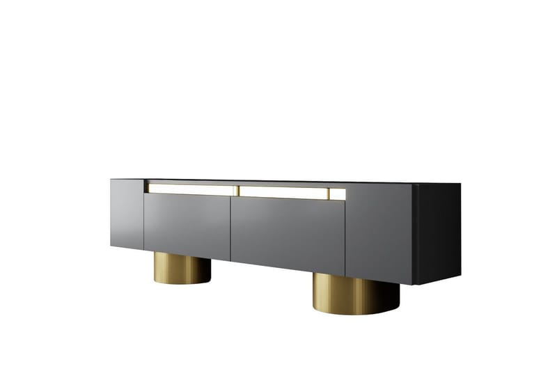 Bohem Tv-bänk 180 cm - Guld/Antracit - Möbler - Tv möbel & mediamöbel - TV bänk & mediabänk
