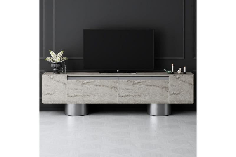 Bohem Tv-bänk 180 cm - Natur/Silver - Möbler - Tv möbel & mediamöbel - TV bänk & mediabänk