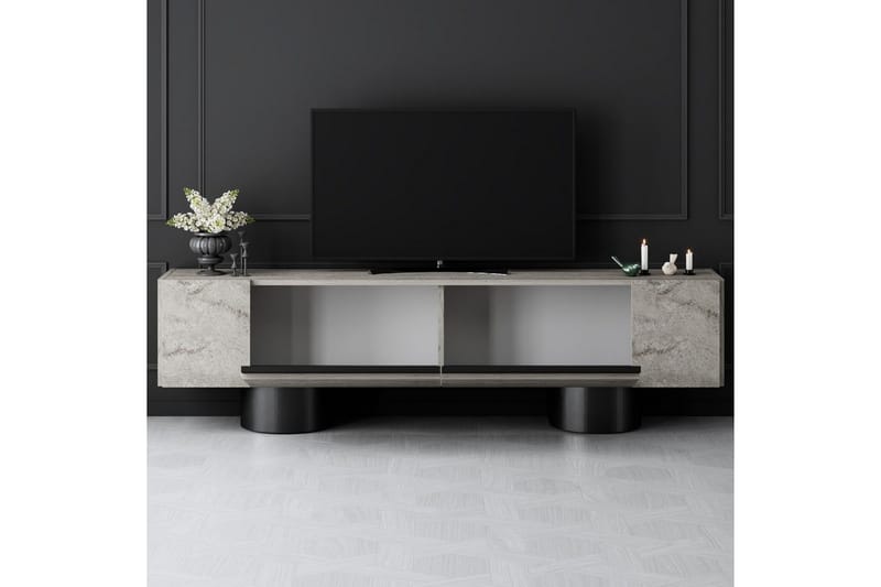 Bohem Tv-bänk 180 cm - Natur/Svart - Möbler - Tv möbel & mediamöbel - TV bänk & mediabänk