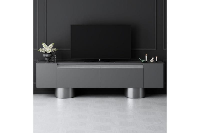 Bohem Tv-bänk 180 cm - Silver/Antracit - Möbler - Tv möbel & mediamöbel - TV bänk & mediabänk