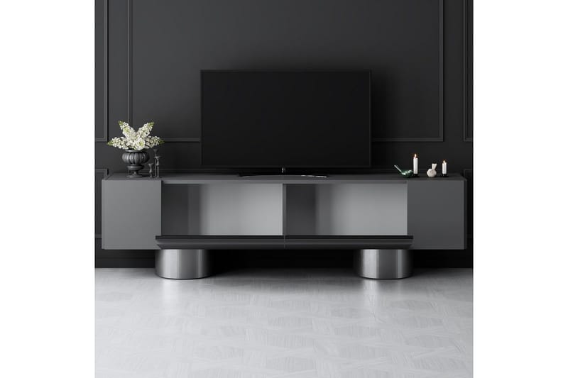 Bohem Tv-bänk 180 cm - Silver/Antracit - Möbler - Tv möbel & mediamöbel - TV bänk & mediabänk