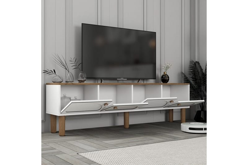 Bohem Tv-bänk 180 cm - Vit - Möbler - Tv möbel & mediamöbel - TV bänk & mediabänk