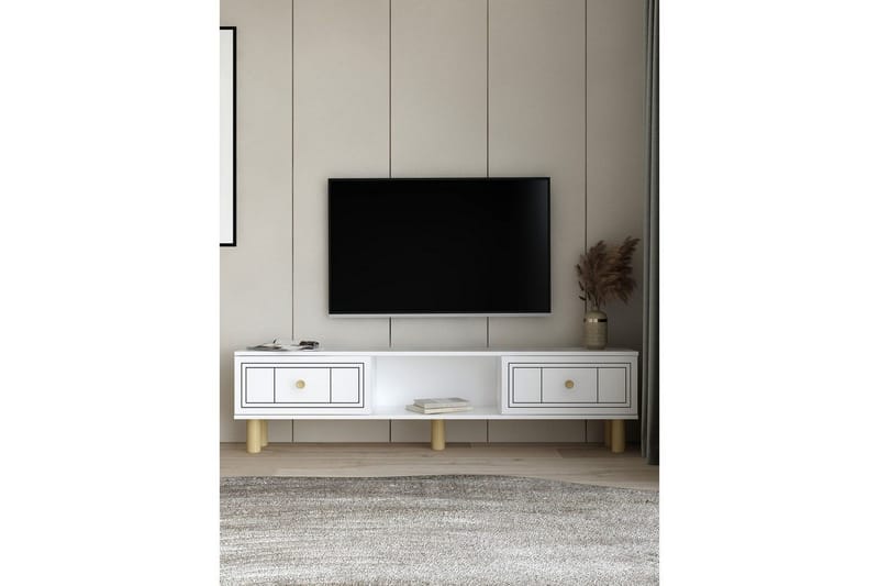 Bohem Tv-stativ 150x30 cm - Vit - Möbler - Tv möbel & mediamöbel - Mediastativ & väggfäste