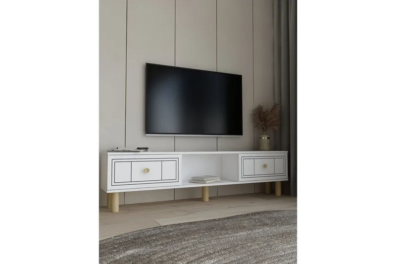 Bohem Tv-stativ 150x30 cm - Vit - Möbler - Tv möbel & mediamöbel - Mediastativ & väggfäste