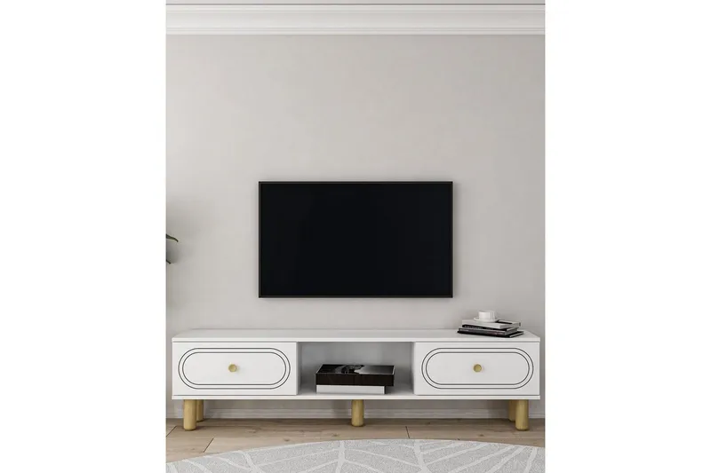Bohem Tv-stativ 150x83 cm - Vit - Möbler - Tv möbel & mediamöbel - Mediastativ & väggfäste
