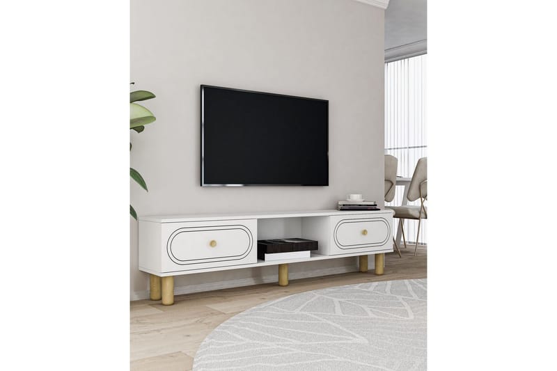 Bohem Tv-stativ 150x83 cm - Vit - Möbler - Tv möbel & mediamöbel - Mediastativ & väggfäste