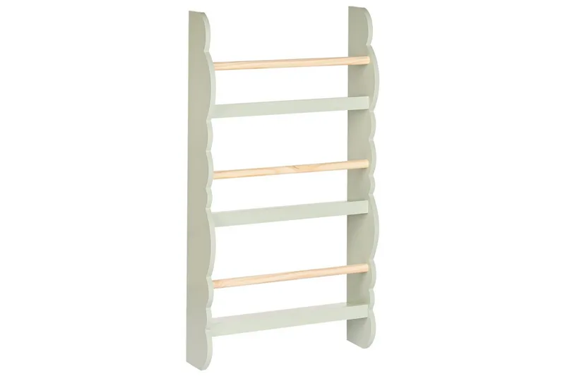 Bokhylla Rigolet Grönt, ljust trä - Grönt, ljust trä - Förvaring - Hylla - Bokhylla