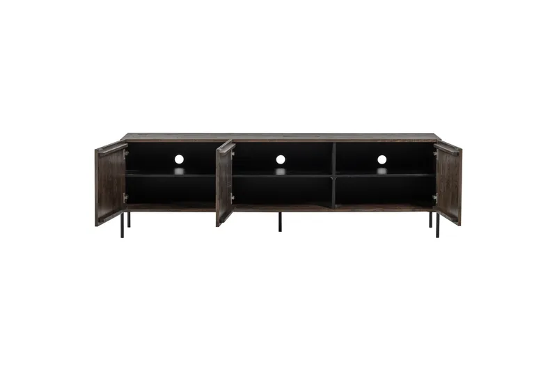 Bono Golvstående Tv Bänk 180 cm med Förvaring i Ask - Brun - Möbler - Tv möbel & mediamöbel - TV bänk & mediabänk