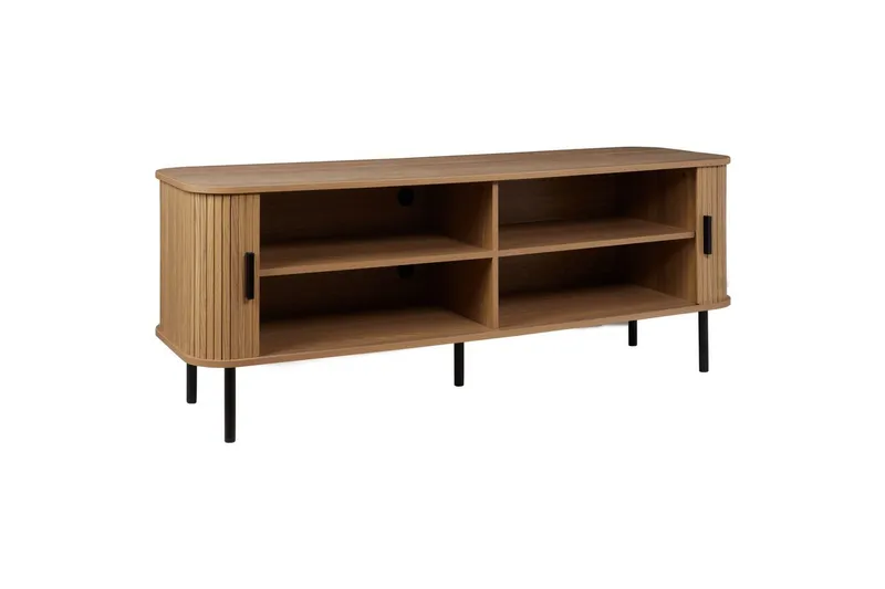 Bradley TV-bänk med Förvaring i Trä - Ljusbrun - Möbler - Tv möbel & mediamöbel - TV bänk & mediabänk