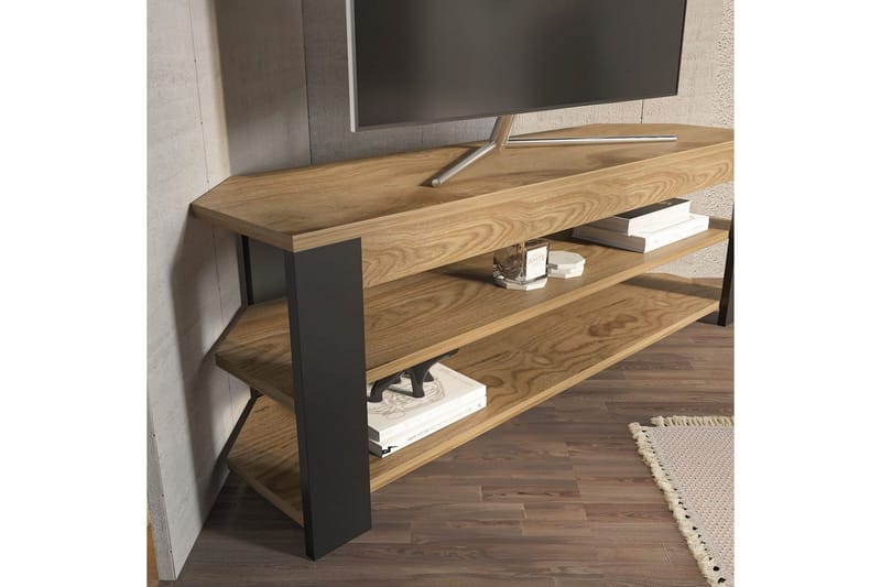 Bralyn Tv-bänk 120 cm - Ek/Antracit - Möbler - Tv möbel & mediamöbel - TV bänk & mediabänk