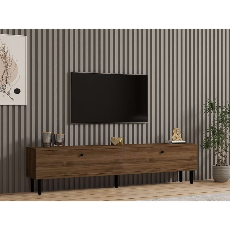 Bravic Tv-bänk 160 cm - Brun - Möbler - Tv möbel & mediamöbel - TV bänk & mediabänk